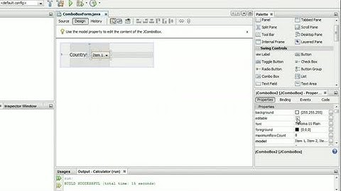 Adding a Combo Box in Java : Java & Other Tech Tips
