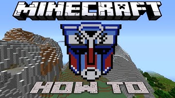 Minecraft ~8 Bit~ HOW TO : Optimus Prime Logo ~Transformers~ ( Tutorial ) /W Killerkev