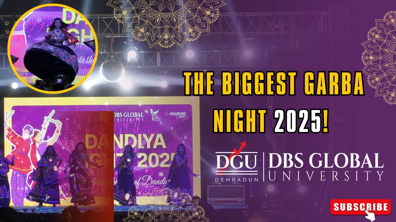 The BIGGEST Garba Night! DBS Global University 2025