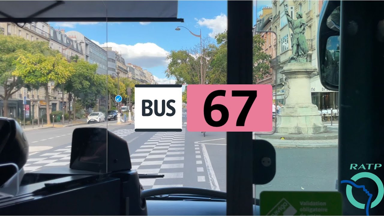 Bus Ligne 67 - Paris - De Palais Royal - Musée du Louvre à Stade Charléty - Porte de Gentilly