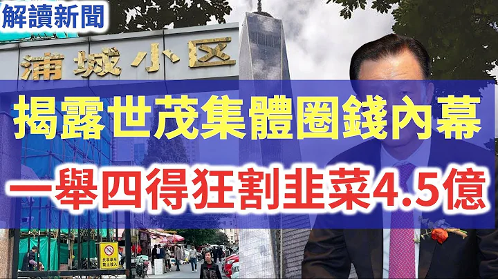 世茂集團暴雷,揭露準備圈錢跑路內幕,債務違約勢不可擋,世茂地產玩套路,一舉四得狂割韭菜4.5億,政策鬆動挽救不了中國房企,韭菜走過最貴的路就是中國房地產的套路 - 天天要聞