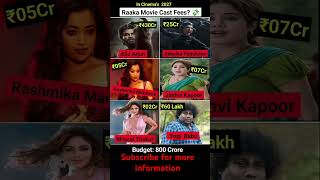 Raaka Movie Cast Fees?💸 #alluarjun #deepikapadukone #rashmikamandanna #janhvikapoor #yogibabu