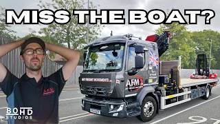 UK HGV Truck Driver 'GOES ABROAD' Rushing for the Boat.