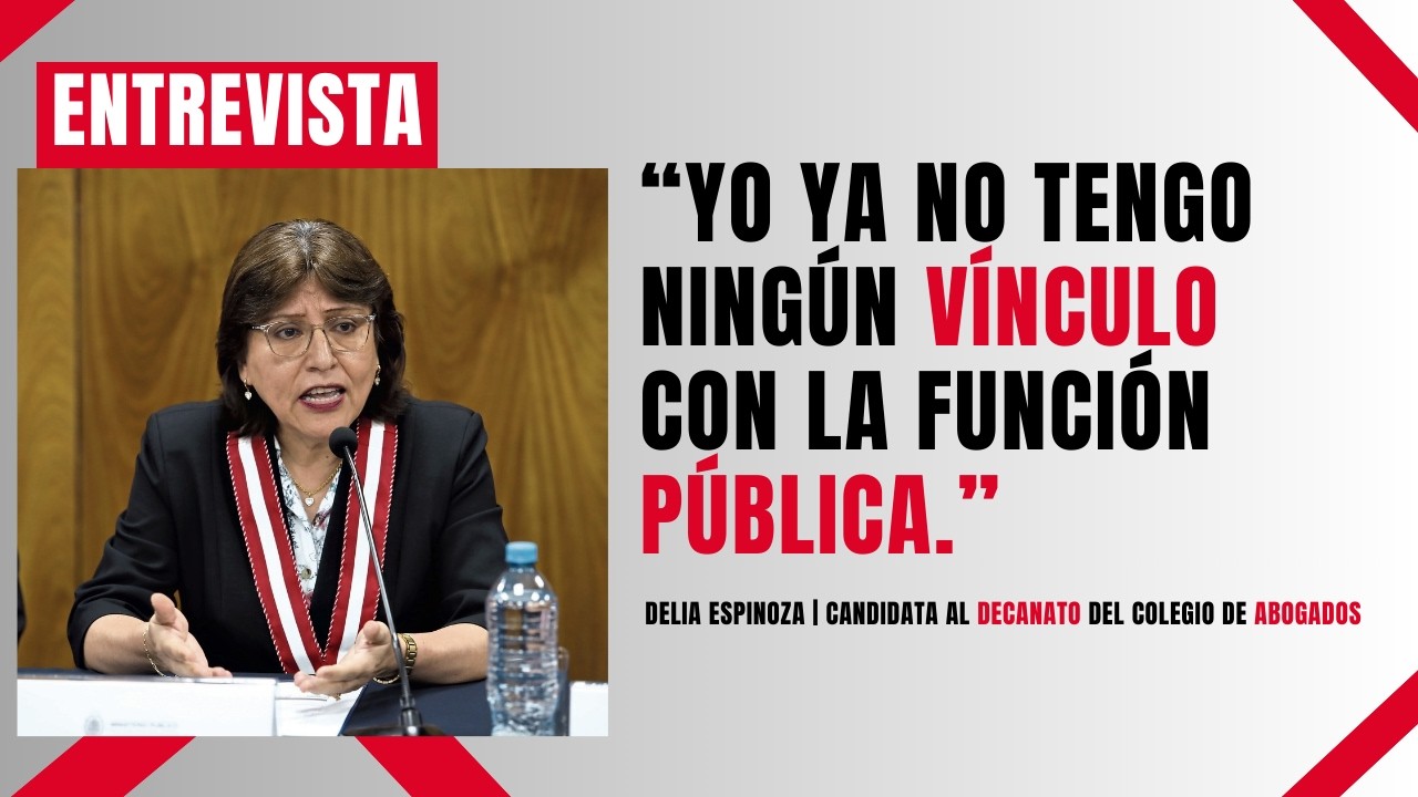 Delia Espinoza: “No tengo ningún vínculo con la función pública” | Candidata al decanato del CAL