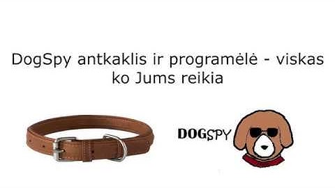 DogSpy antkaklis ir programele