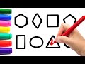 Learn Shapes, Colors, Educational video for Kids | Drawing and Coloring Learning for toddlers