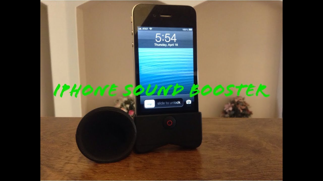 iPhone Sound Booster Horn YouTube