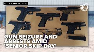 Police: 6 guns seized as 18 arrested amid 'senior skip day' on Alabama beachfront