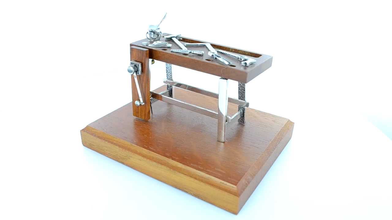 Banco da falegname in argento 925/000 e legno opera collection ...