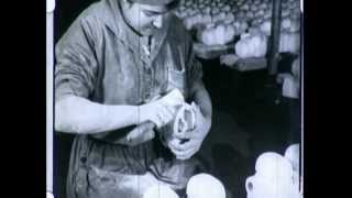 The Potters Wheel - ca. 1920
A very early silent documentary showing the process of manufacturing porcelain insulators: mixing ingredients, molding, turning, glazing and firing in huge kilns. The Potters Wheel - ca. 1920