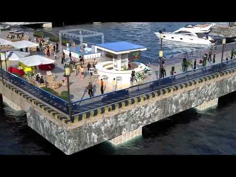 Курорт на берегу Чёрного моря в Грузии
