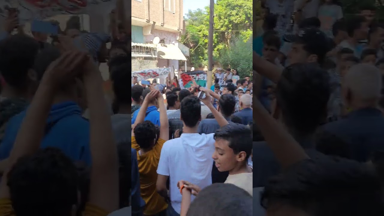 مظاهرات في شوارع الجيزه طموه الحوامديه 🇵🇸🇵🇸