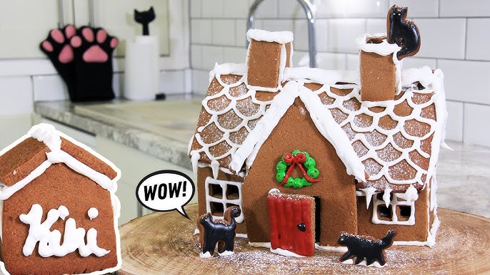 How To Make A Gingerbread House + Free Templates! - YouTube how-to-make-a-gingerbread-house-free-templates-youtube