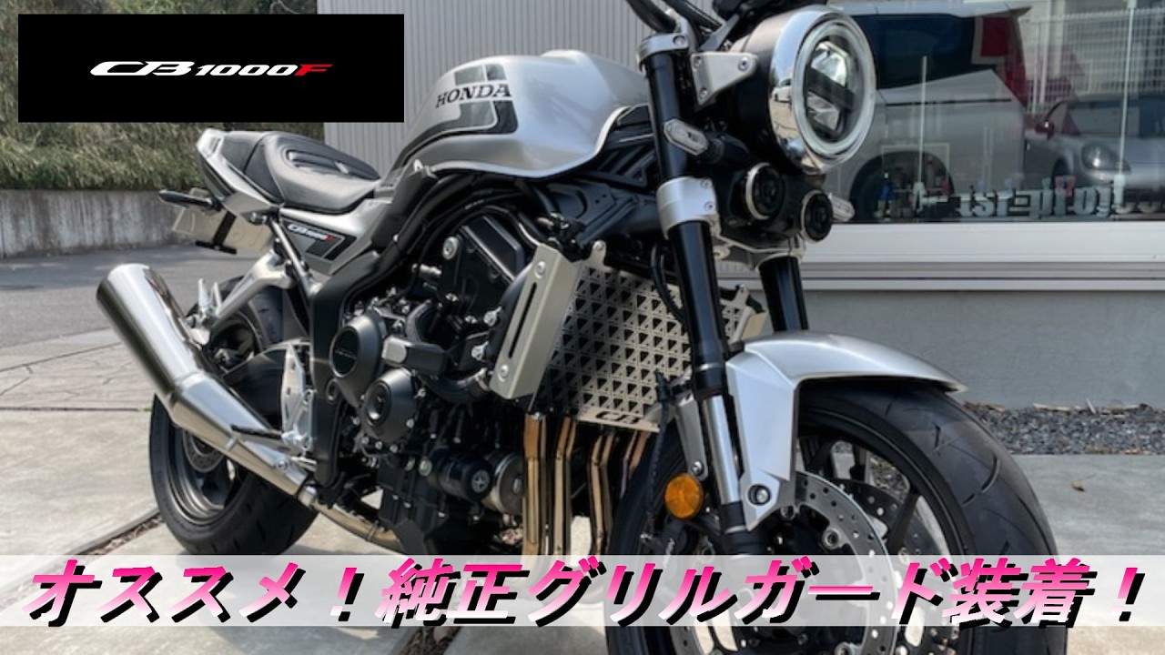 Motorcycle] CB1000F Genuine Radiator Grille Guard Installed