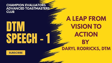 DTM PROJECT (1) - A Leap from Vision to Action by Daryl Rodricks, DTM