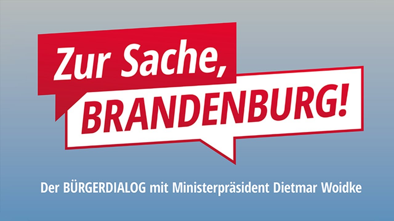 "Zur Sache, Brandenburg!" – Der Bürgerdialog mit Ministerpräsident Dietmar Woidke