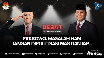 Prabowo Tunjuk Mahfud MD Saat Jawab Pertanyaan Ganjar soal Pelanggaran HAM