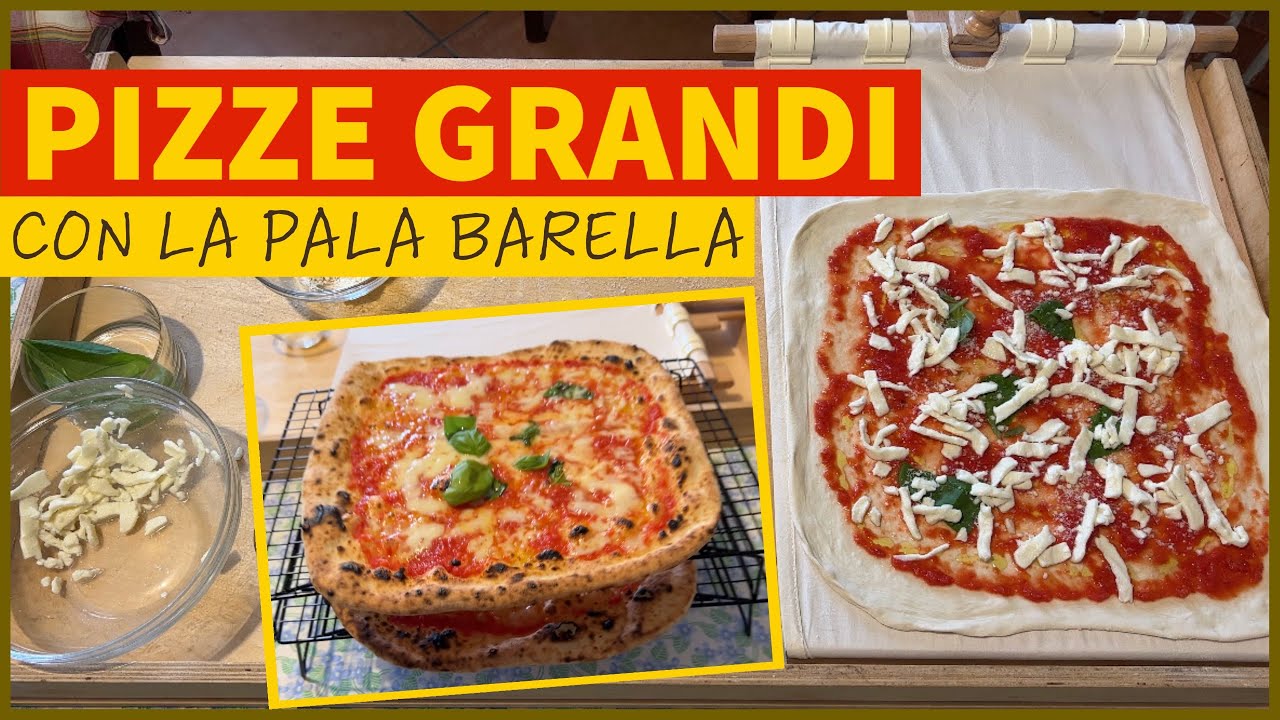BIG pizzas with the BARELLA PEEL 