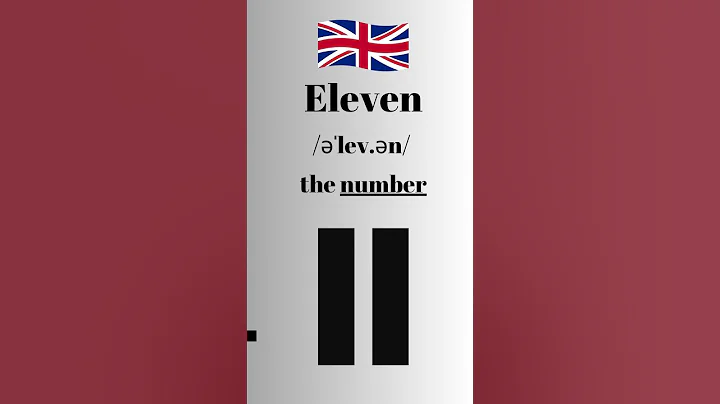 How to Pronounce Eleven in English British Accent #learnenglish #learnenglishtogether