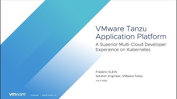 VMware Tanzu Application Platform - French demo