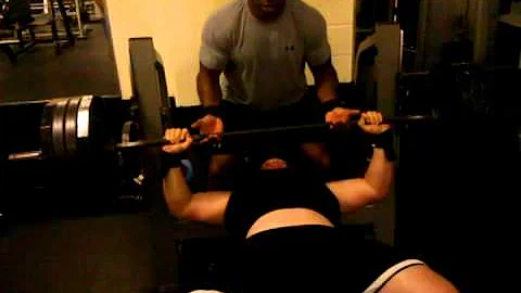 Meinders bench pressing 415 lbs.