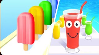 Popsicle stack V/S Juice Run - max level walkthrough android ios mobile gameplay new update