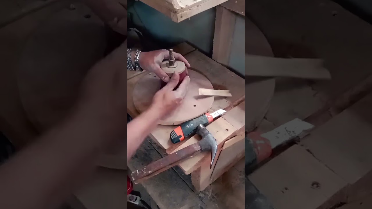 mengganti amplas drum sander 