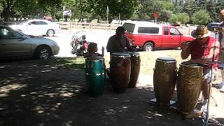 Griffith Park Drum Circle Conga Girl