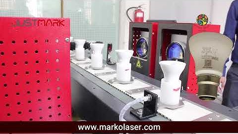 Quad Laser Head | 2 Side Laser Marking machine for LED #automation #ledprinting