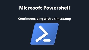 How to make a continuous ping with a timestamp that outputs to a txt file