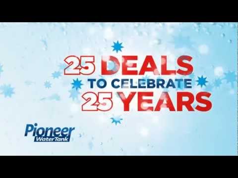 Pioneer water tanks 25 deals to celebrate 25 years