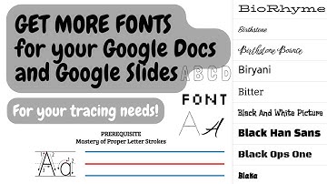 HOW TO ADD MORE FONTS TO YOUR DOCS AND SLIDES | Creative Teaching | TeacherBelle