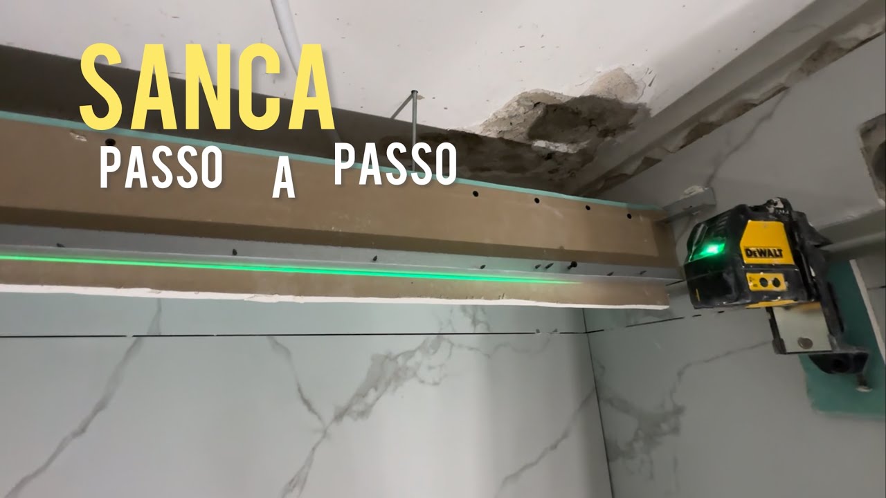 Sanca invertida  em Pladur passo a passo 