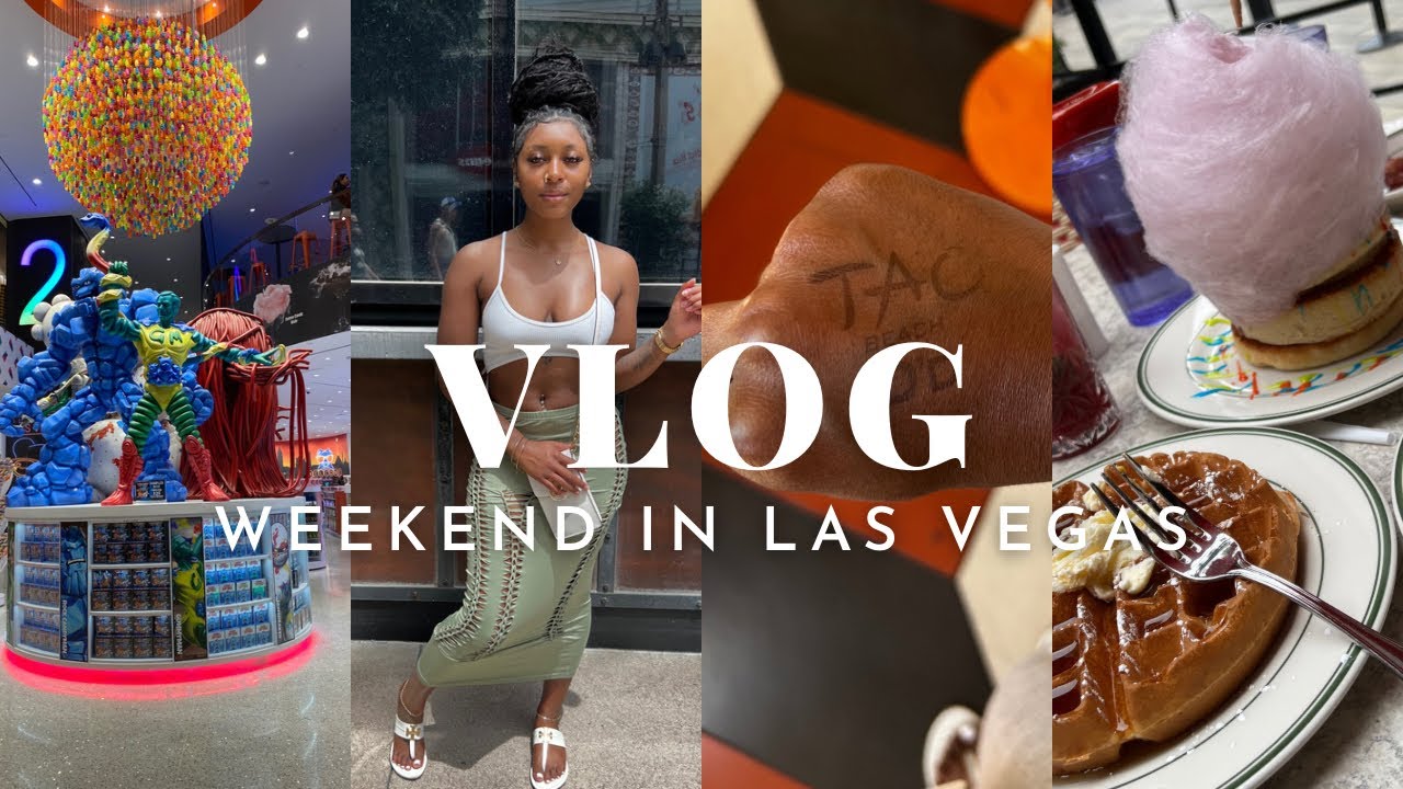 VLOG Weekend in Las Vegas ( girl’s trip, beach club, cotton candy