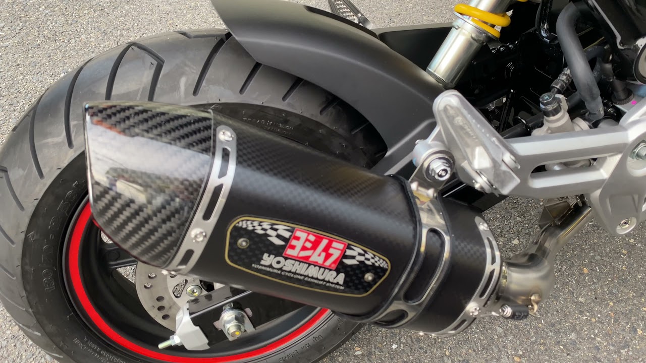 GROM JC92 ヨシムラマフラー グロム125 - YouTube