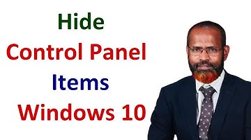 How To Hide Control Panel Items On Windows 10 2020