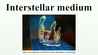 Interstellar medium
