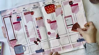 Watercolor Embellishments for My Mixed Media Planner—Plan With Me
