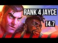 Jayce vs ksante top  rank 4 jayce rank 9 godlike 1035  br challenger  147