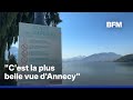 ROBIN DE BFM - Les habitants d'Annecy divisés face à une plage rendue de nouveau payante
