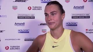 'I literally was about to cry' - Sabalenka on injured friend Badosa's painful Stuttgart retirement