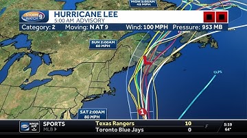 Hurricane Lee path update has it accelerating northward on Saturday