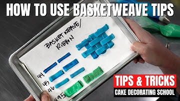 What tip do you use for basket weave? [ Cake Decorating For Beginners ]