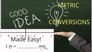 Maths made easy. Metric conversions explained, simple trick