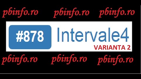 Limbajul C++ Problema #878 Intervale4 de pe site-ul pbinfo.ro - VARIANTA 2