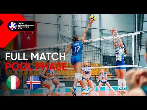 Video Full Match | Italy vs. Iceland | CEV U18 Volleyball European Championship 2026 | Women