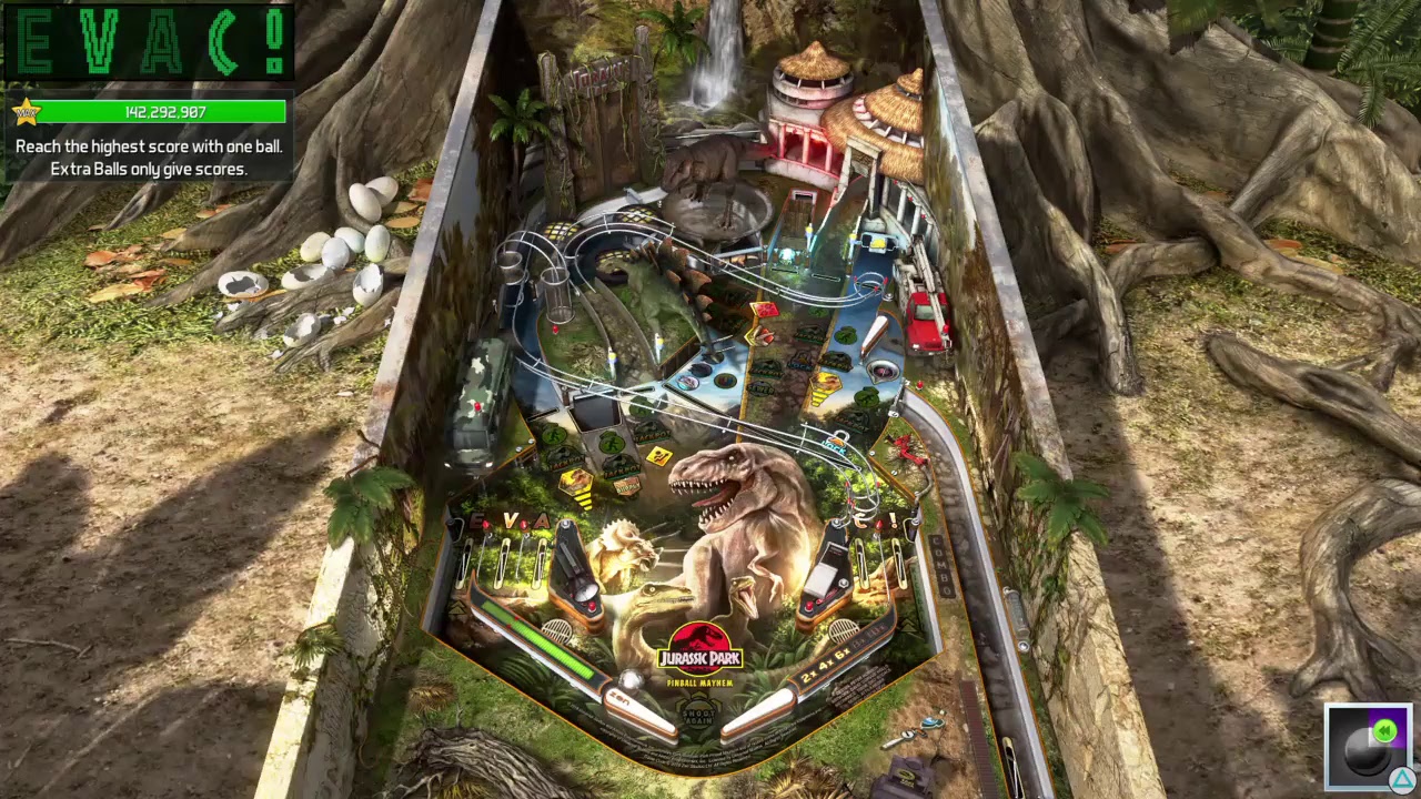 Jurassic Park Pinball Mayhem 1 Ball Challenge, Top 1 (Pinball FX3