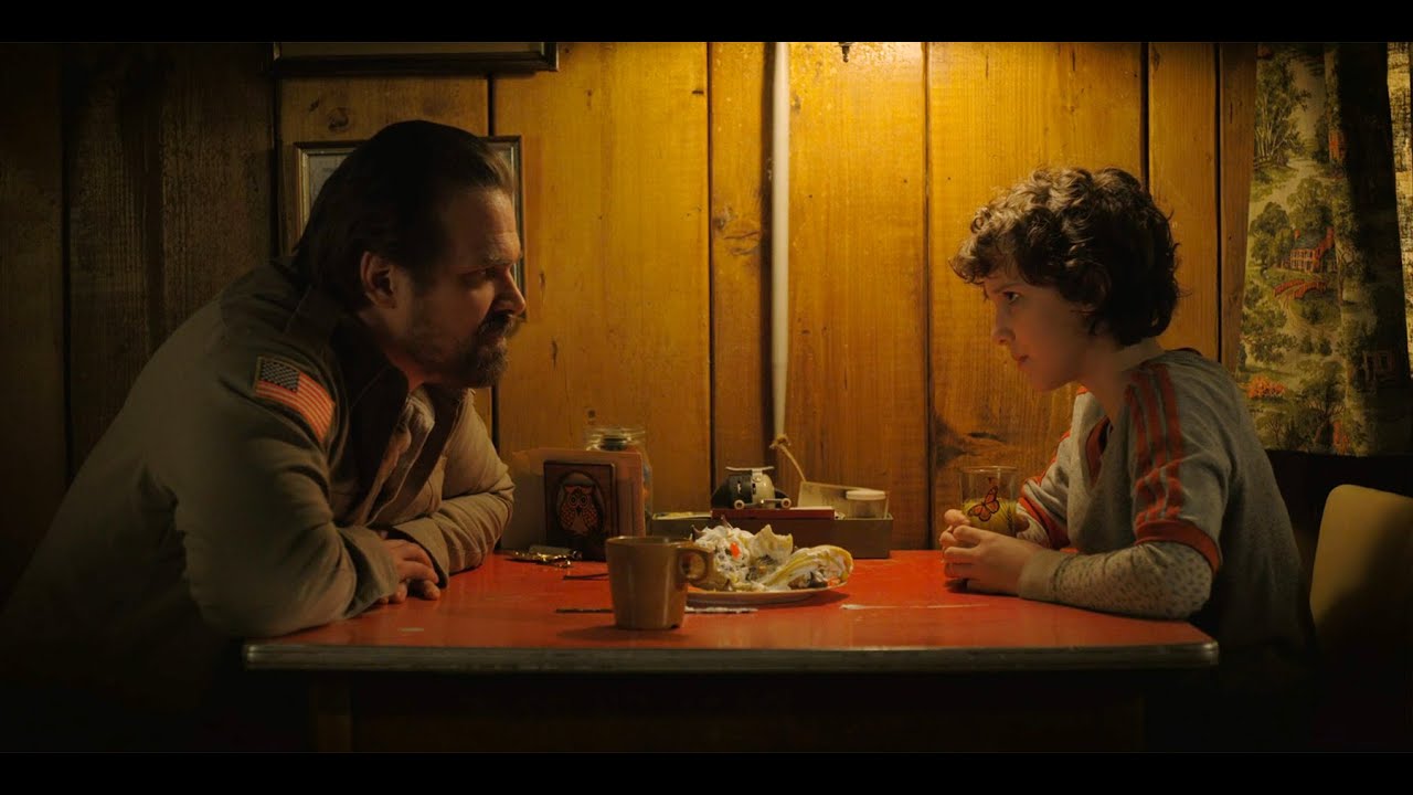 Stranger Things - Triple Decker Eggo Extravaganza Pancake scene S02E03