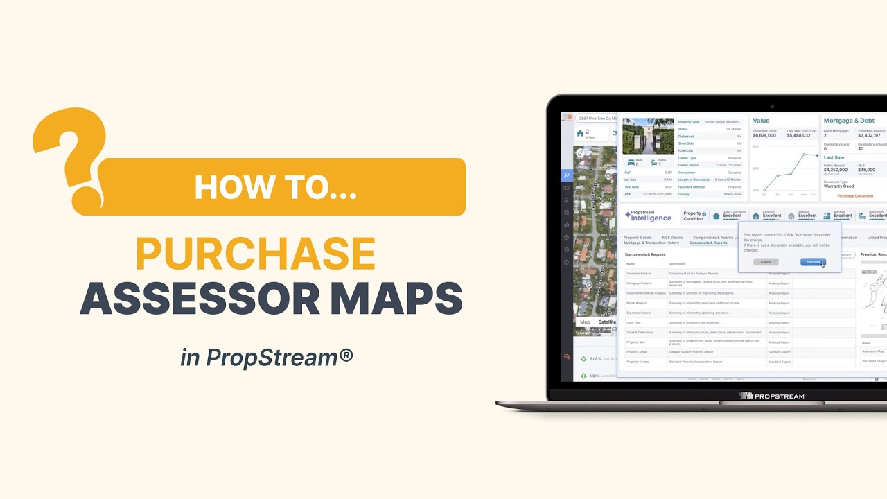 How To Purchase Assessor Maps in PropStream