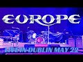 Europe - Live in Dublin, 10th May 2022